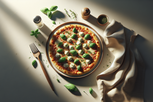 Perfect Kosher Pizza Margherita With Fresh Basil