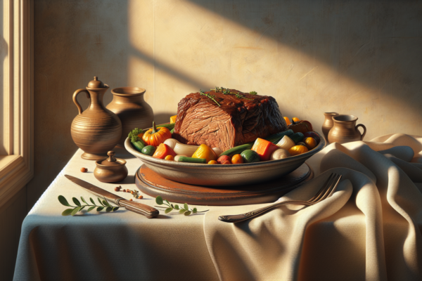 Perfect Slow Cooker Kosher Pot Roast with Fall Vegetables