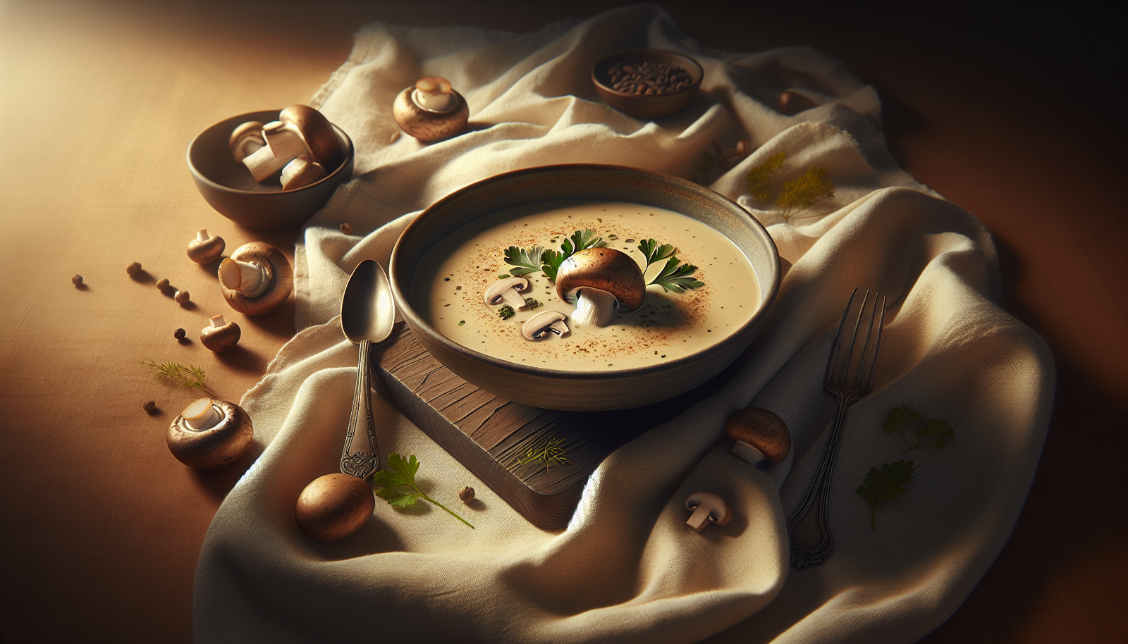 Rich Kosher Creamy Mushroom Soup (Dairy or Pareve) - American recipe