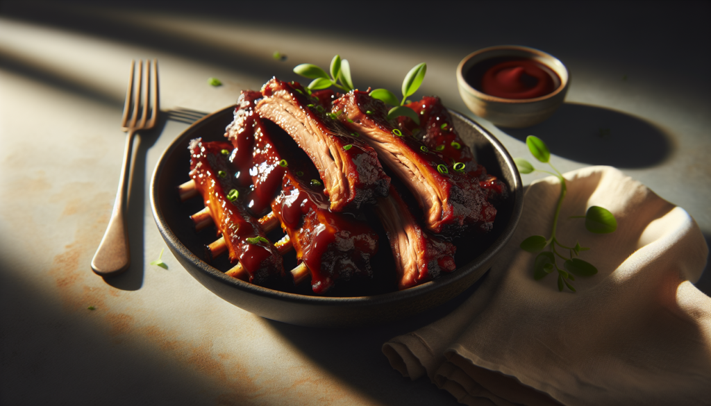 Slow Cooker Kosher Baby Back Ribs With Homemade BBQ Sauce - American recipe