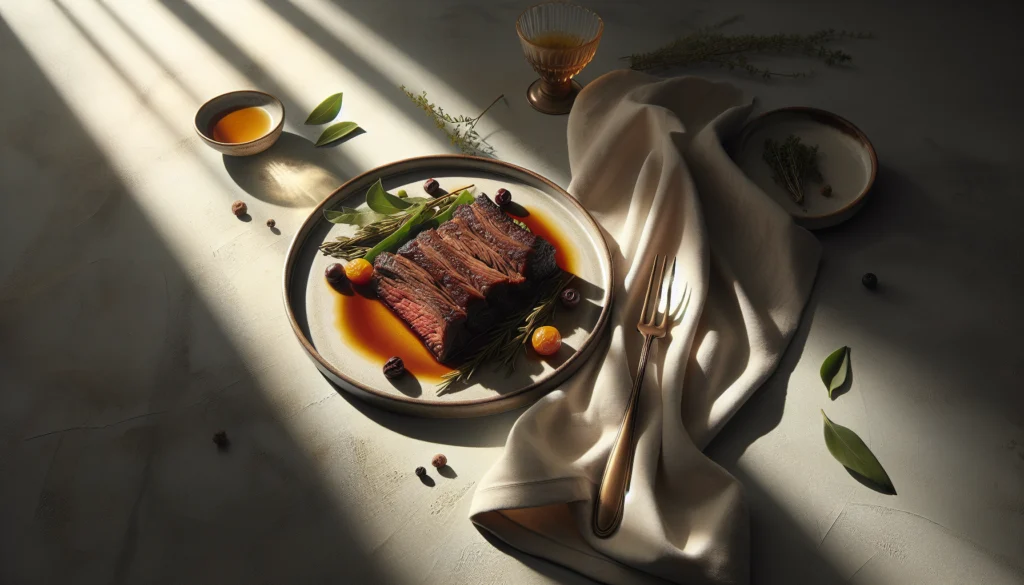 Traditional Kosher Beef Flanken Short Ribs Braised Recipe - Jewish recipe