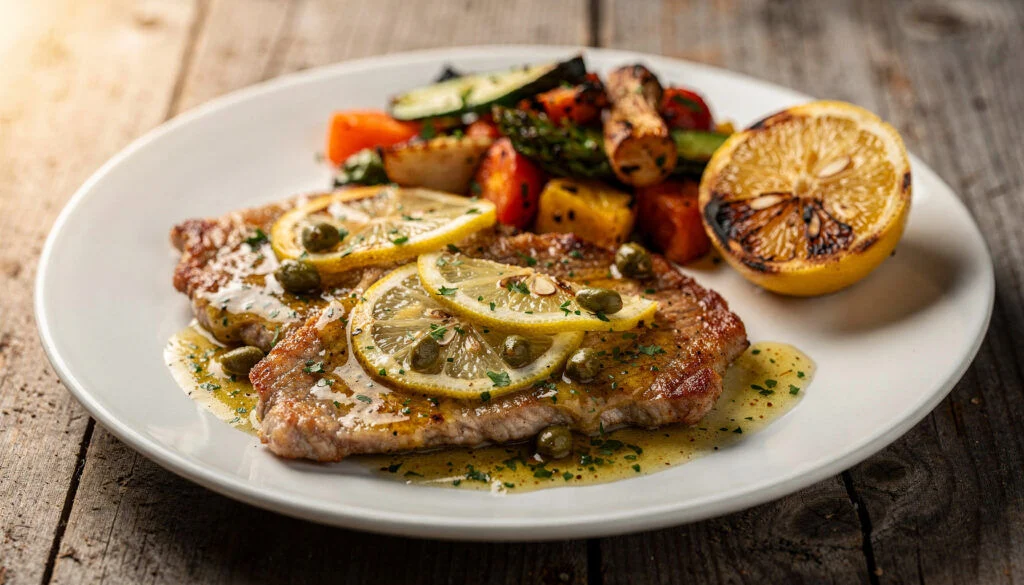Classic Kosher Veal Scallopini With Lemon Sauce