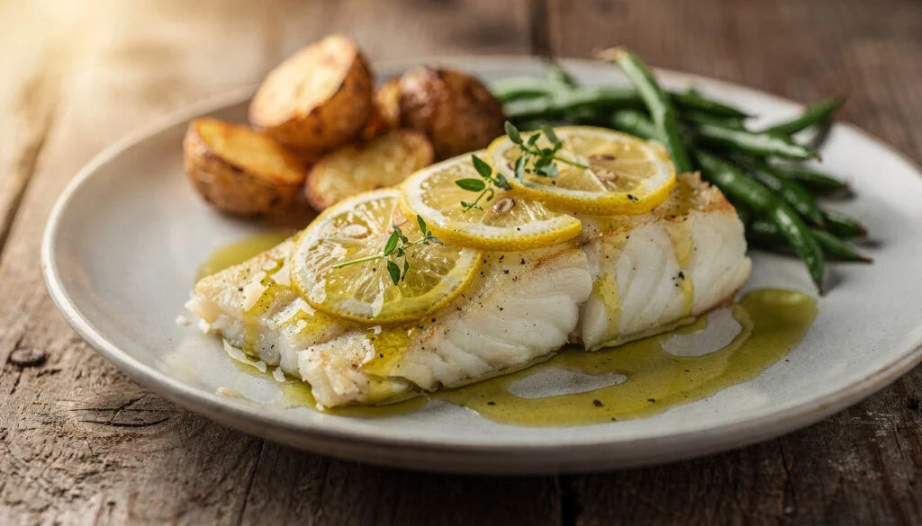 Crispy Baked Cod with Lemon (Kosher Recipe)