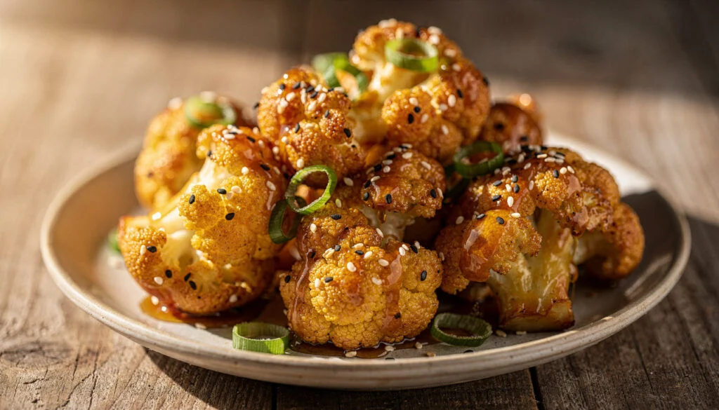 Crispy Honey Sesame Cauliflower Bites - Kosher Appetizer