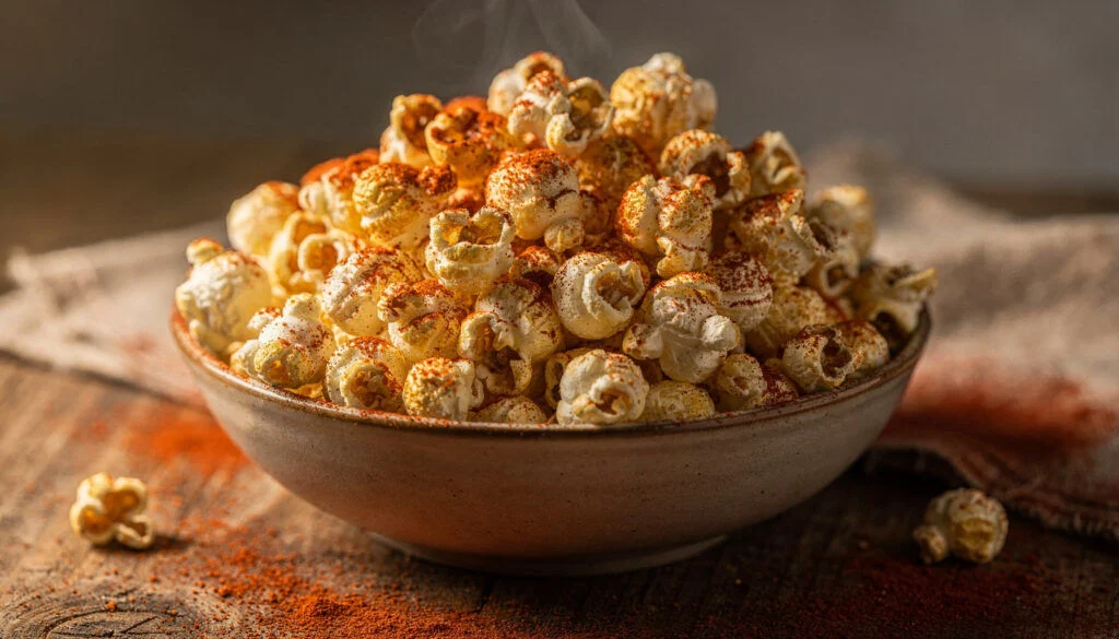 Crunchy Kosher Popcorn with Smoked Paprika – Perfect Movie Night Snack