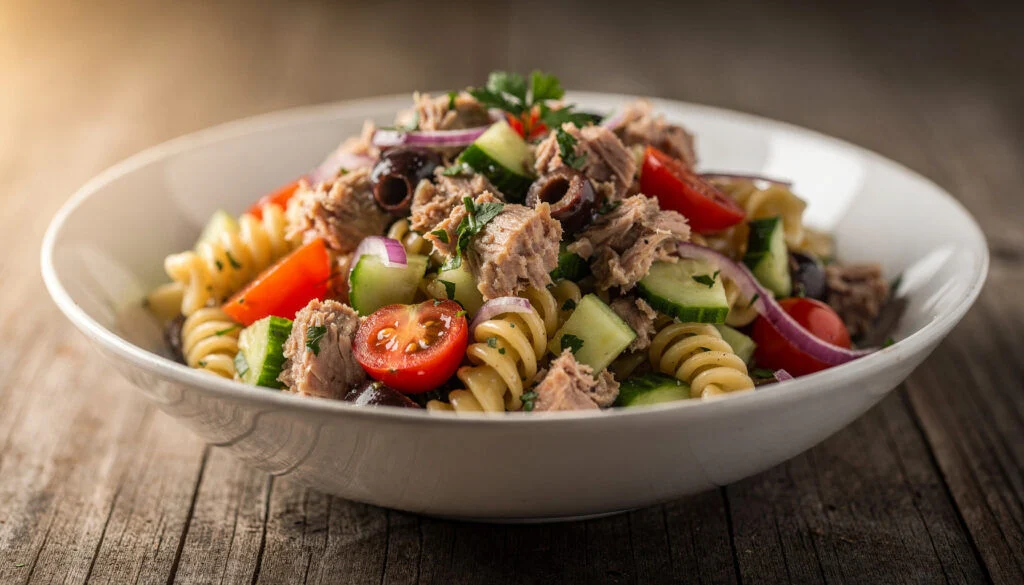 Easy 30-Minute Kosher Tuna Pasta Salad Recipe