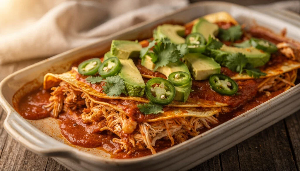 Easy Kosher Chicken Enchilada Casserole Recipe