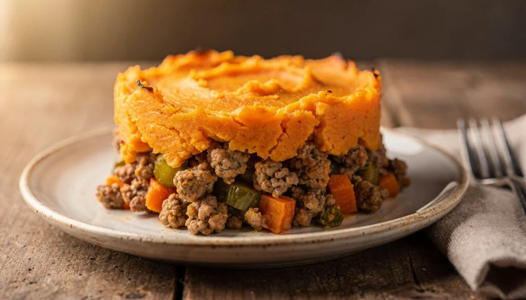 Easy Kosher Ground Turkey And Sweet Potato Shepherd's Pie
