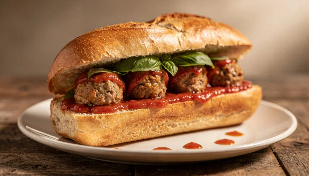 Easy Kosher Turkey Meatball Subs With Marinara