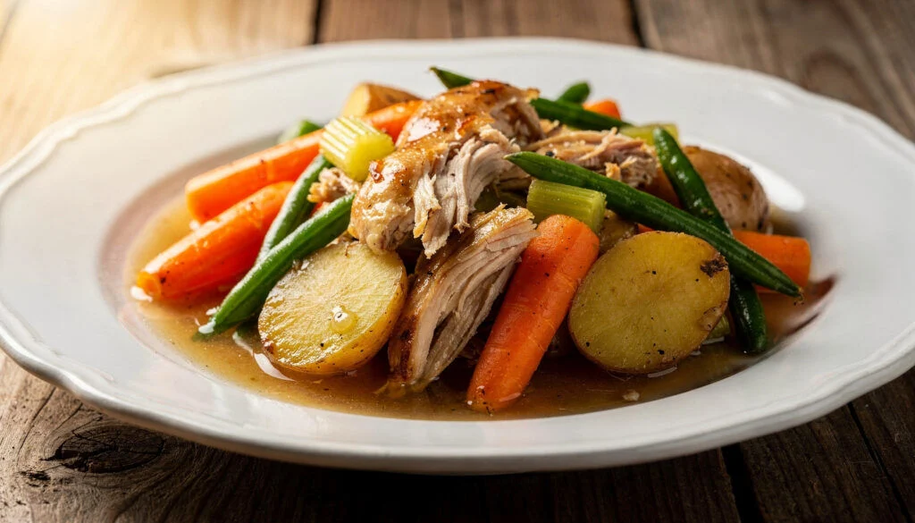 Easy Slow Cooker Chicken and Vegetables (One-Pot Kosher)