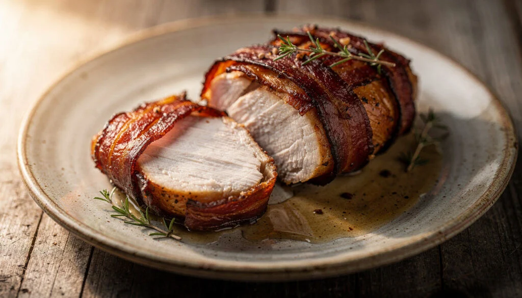 Kosher Beef Bacon Wrapped Chicken Breast - Crispy & Juicy