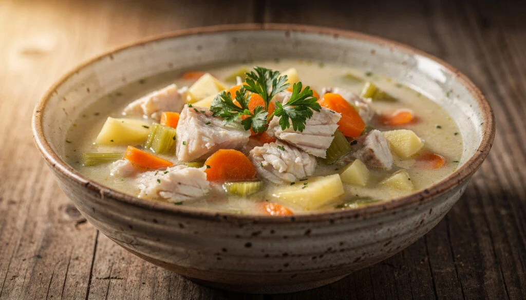 Perfect Kosher Fish Chowder With Creamy Pareve Base
