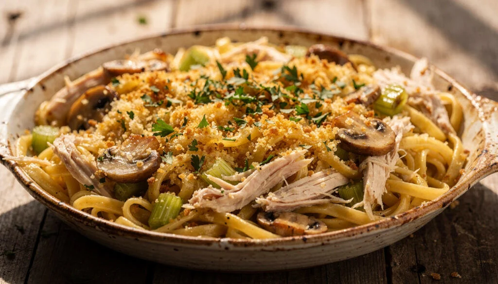Perfect Kosher Turkey Tetrazzini Casserole