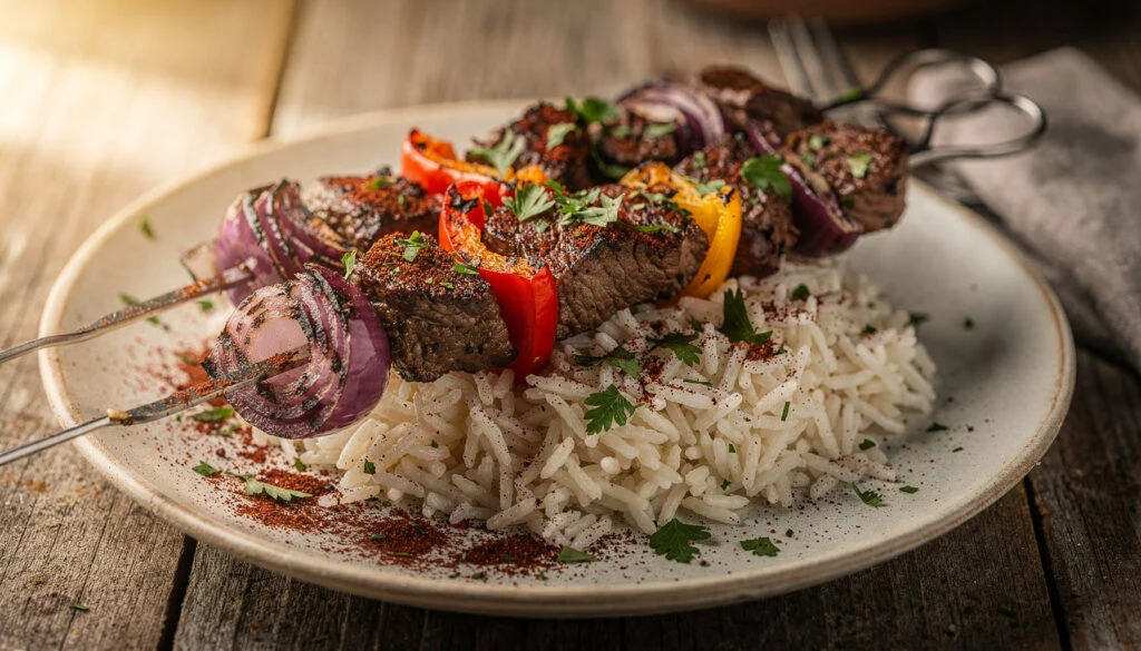 Perfectly Grilled Kosher Beef Kebabs with Middle Eastern Spices